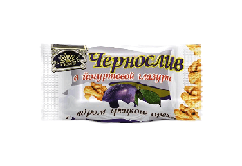 Конфеты Чернослив в йогуртовой глазури с грецким орехом